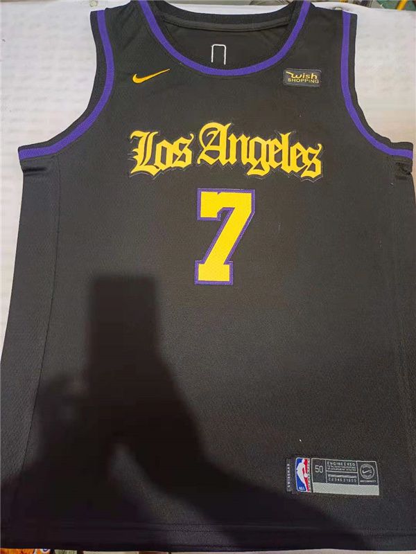 Men Los Angeles Lakers 7 Anthony Black Game Nike 2021 NBA Jerseys